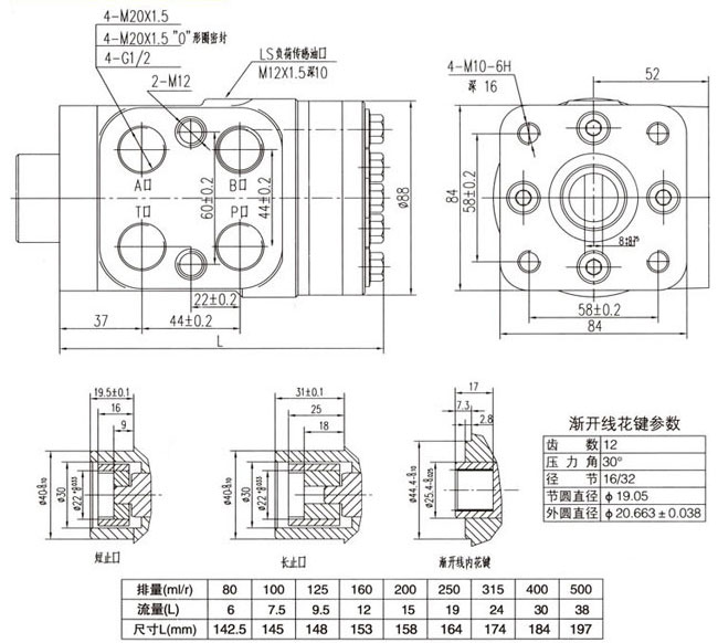 x系列小排量型液壓轉向器